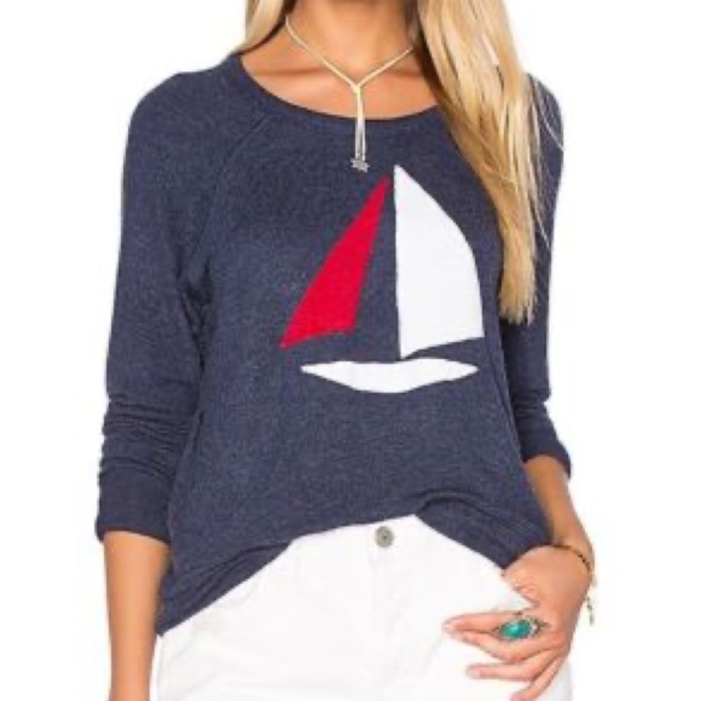 NWT Sundry Sailboat Graphic Sweatshirt Size 1/S